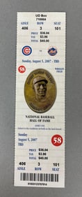 Tom Glavine 300th Win Game Ticket Cubs vs Mets August 5, 2007