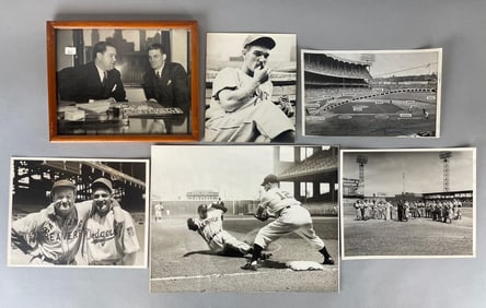 6 - 1930s - 40s Original Baseball Photos