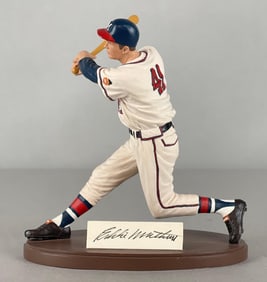 Eddie Mathews Signed Gartlan Figurine Statue 117/1978