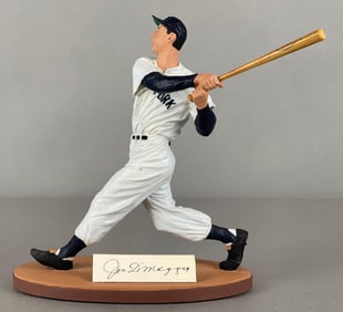 Joe DiMaggio Signed Gartlan Figurine Statue with COA 1441/2214