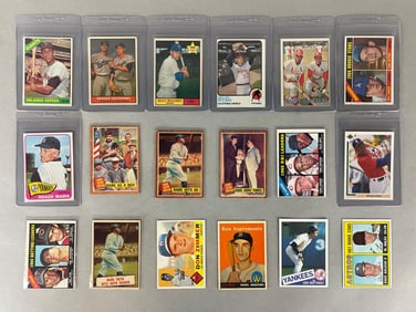 18 - 1960s - 70 Topps Baseball HOFs and Stars + 1999 Upper Deck Jordan SP1