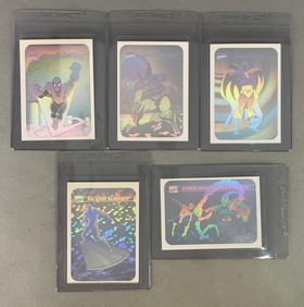 1990 Marvel Universe Hologram Insert Set MH1 - MH5