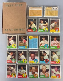 20 - 1963 Topps Baseball West Corps Cello Fun Packs with Kaline, Snider, Checklist, and More