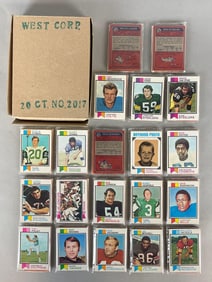 20 - 1973 Topps Football West Corps Cello Fun Packs with Hendricks, Stabler, Ham, Lanier, and More