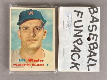 1957 Topps Baseball West Corps Cello Fun Pack with Mantle/Berra on Back