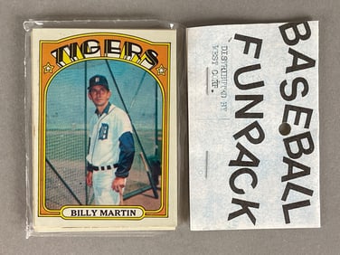 1972 Topps Baseball West Corps Cello Fun Pack with Martin and Jenkins Showing