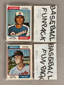 2 - 1974 Topps Baseball West Corps Cello Fun Packs