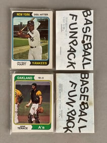 2 - 1974 Topps Baseball West Corps Cello Fun Packs with Willie Stargell on Back