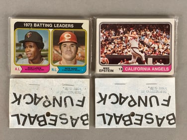 2 - 1974 Topps Baseball West Corps Cello Fun Packs with Stargell and Rose LL Showing