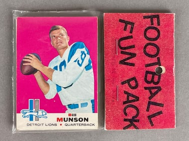 1969 Topps Football West Corps Cello Fun Pack