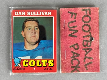 1971 Topps Football West Corps Cello Fun Pack