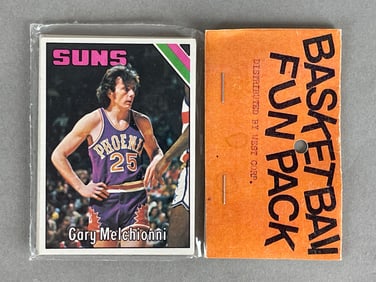 1975 - 76 Topps Basketball West Corps Cello Fun Pack