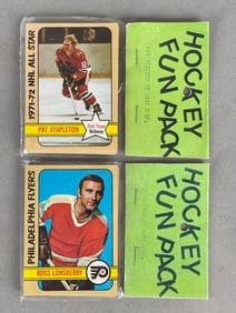 2 - 1972 - 73 Topps Hockey West Corps Cello Fun Packs