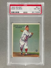 1933 Goudey Hack Wilson #211 PSA 4