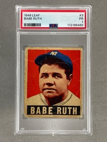 1948 Leaf Babe Ruth #3 PSA 1