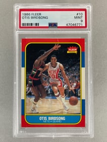 1986 Fleer Otis Birdsong #10 PSA 9 Set Break