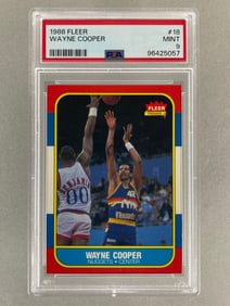 1986 Fleer Wayne Cooper #18 PAS 9 Set Break