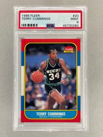 1986 Fleer Terry Cummings #20 PSA 9 Set Break