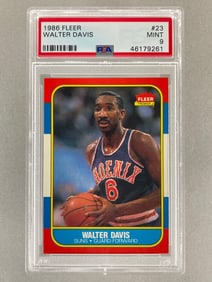 1986 Fleer Walter Davis #23 PSA 9 Set Break