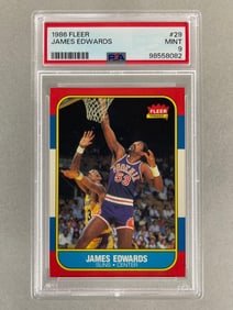 1986 Fleer James Edwards #29 PSA 9 Set Break