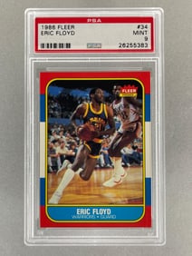 1986 Fleer Eric Floyd #34 PSA 9 Set Break
