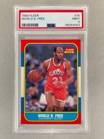 1986 Fleer World B. Free #35 PSA 9 Set Break
