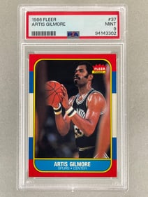 1986 Fleer Artis Gilmore #37 PSA 9 Set Break