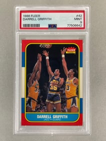 1986 Fleer Darrell Griffith #42 PSA 9 Set Break