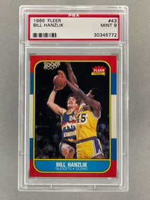 1986 Fleer Bill Hanzlik #43 PSA 9 Set Break