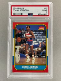 1986 Fleer Frank Johnson #52 PSA 9 Set Break