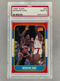 1986 Fleer Bernard King #60 PSA 9 Set Break