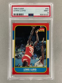 1986 Fleer Lewis Lloyd #65 PSA 9 Set Break