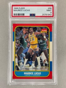 1986 Fleer Maurice Lucas #66 PSA 9 Set Break
