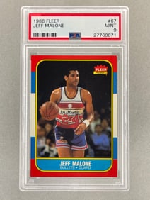 1986 Fleer Jeff Malone #67 PSA 9 Set Break