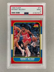 1986 Fleer Rodney McCray #71 PSA 9 Set Break