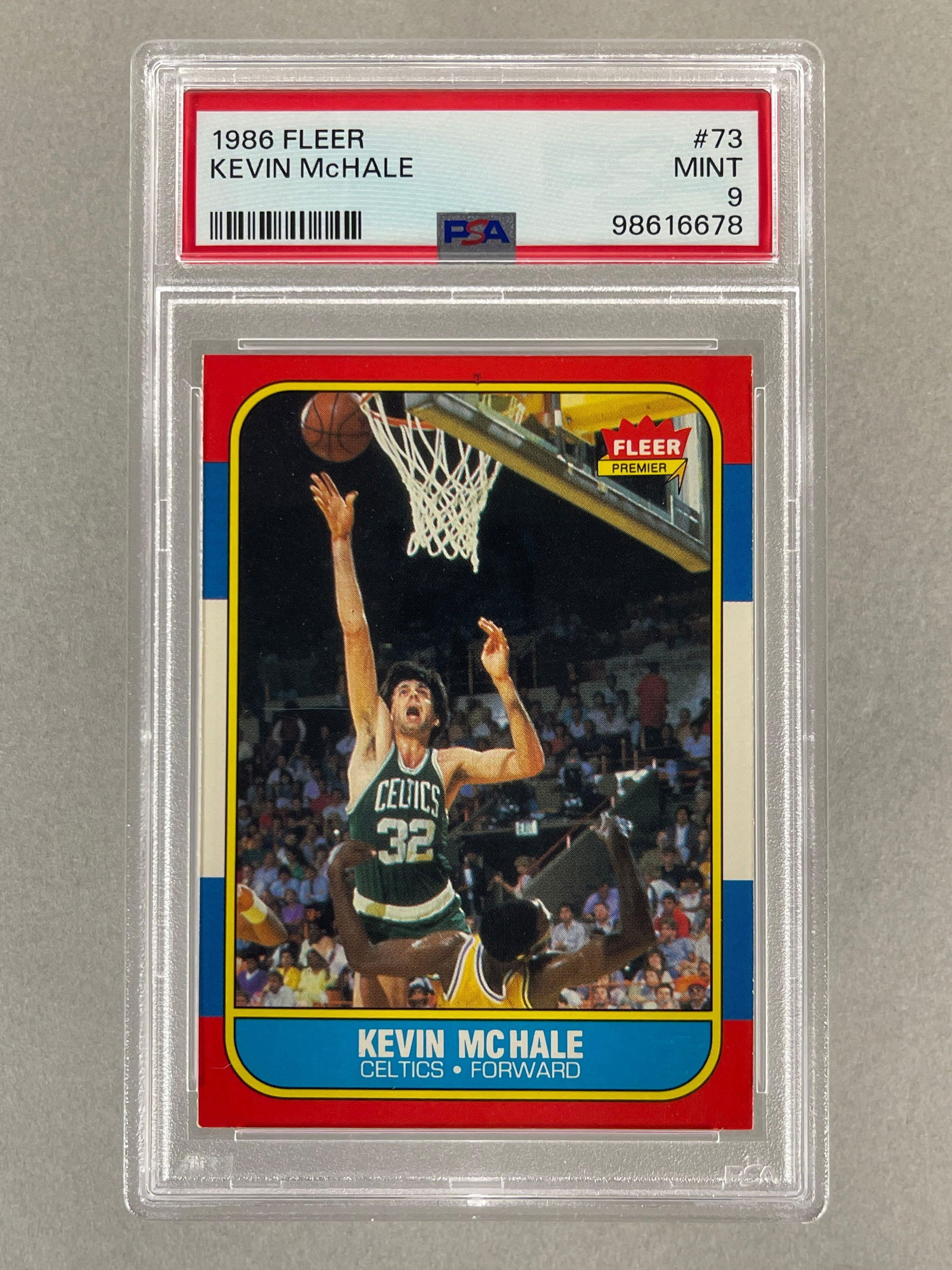 1986 Fleer Kevin McHale #73 PSA 9 Set Break (1 of 2)