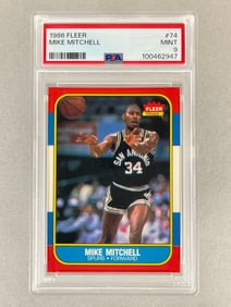 1986 Fleer Mike Mitchell #74 PSA 9 Set Break