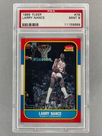 1986 Fleer Larry Nance #78 PSA 9 Set Break