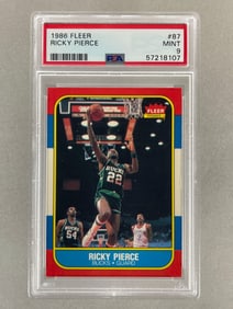 1986 Fleer Ricky Pierce #87 PSA 9 Set Break
