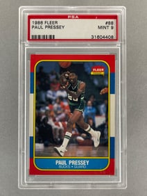 1986 Fleer Paul Pressey #88 PSA 9 Set Break