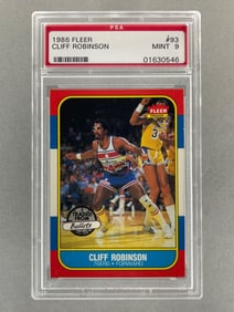 1986 Fleer Cliff Robinson #93 PSA 9 Set Break