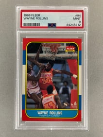 1986 Fleer Wayne Rollins #94 PSA 9 Set Break