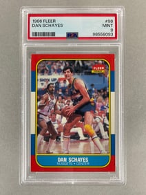 1986 Fleer Dan Schayes #98 PSA 9 Set Break