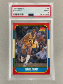 1986 Fleer Byron Scott #99 PSA 9 Set Break
