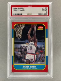 1986 Fleer Derek Smith #103 PSA 9 Set Break