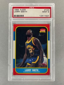 1986 Fleer Larry Smith #104 PSA 9 Set Break