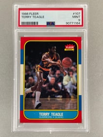 1986 Fleer Terry Teagle #107 PSA 9 Set Break