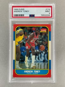1986 Fleer Andrew Toney #114 PSA 9 Set Break