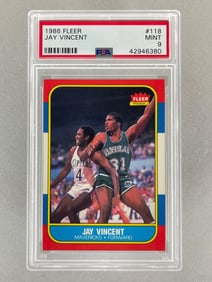 1986 Fleer Jay Vincent #118 PSA 9 Set Break