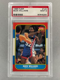 1986 Fleer Buck Williams #123 PSA 9 Set Break